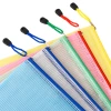 a4 color file bag, transparent waterproof mesh, A5 zipper bag, pvc archive and document bag for office and student storage Specification image